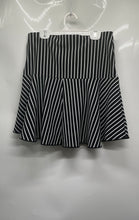Load image into Gallery viewer, Mudo Collection Womens Black White Striped Pull On A-Line Skirt Size M With Tag
