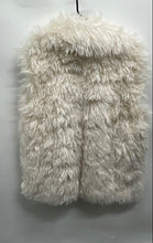 Load image into Gallery viewer, Zara Womens White Sleeveless Open Front Faux Fur Vest Size Large
