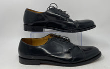 Load image into Gallery viewer, Cole Haan Mens Black Cap Toe Lace-Up Oxford Dress Shoes Size 12D
