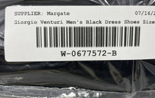 Load image into Gallery viewer, Giorgio Venturi Mens 6970 Black Leather Square Toe Oxford Dress Shoes Size 8
