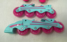 Load image into Gallery viewer, Roller Derby Girls Multicolor Adjustable Roller &amp; Inline Skates Combo Size 12-2

