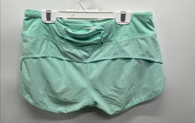 Load image into Gallery viewer, Lululemon Womens Light Green Activewear Pull On High-Rise Athletic Shorts Size 6
