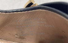 Load image into Gallery viewer, Authentic Tory Burch Womens Black Leather Wedge Pump Heels Size 8 Damaged

