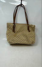 Load image into Gallery viewer, Michael Kors Womens Jet Set Beige Brown Signature Print Double Handle Tote Bag
