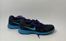 Load image into Gallery viewer, Nike Womens Revolution 2 Black Blue Lace-Up Low Top Sneaker Shoes Size 7
