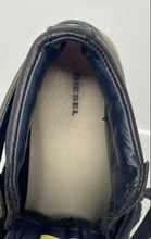 Load image into Gallery viewer, Diesel Mens Beyond Subculture Blue Leather High Top Lace-Up Sneakers Shoes Sz 9

