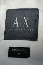 Load image into Gallery viewer, Armani Exchange Mens White Cotton Collared Long Sleeve Button-Up Shirt Size M

