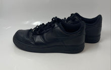 Load image into Gallery viewer, Nike Mens Air Force 1 07 Black Leather Lace-Up Low Top Sneaker Shoes Size 12
