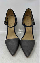 Load image into Gallery viewer, L.A.M.B. Womens Gray Pointed Toe Stiletto Ankle Strap Heels Size 7M
