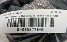 Load image into Gallery viewer, DKNY Womens Marli Black Rose Gold Silver Glitter Slip-On Sneaker Shoes Size 8.5M
