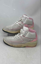 Load image into Gallery viewer, Nike Womens Air Jordan 2 Retro White Pink Lace-Up Sneaker Shoes Size 7 1/2
