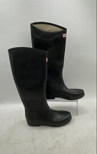 Load image into Gallery viewer, Hunter Womens Regent W23712 Black Round Toe Knee High Pull-On Rain Boots Size 8
