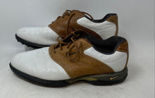 Load image into Gallery viewer, Nike Mens Air Zoom Kempshall Last 309890-121 White And Brown Golf Cleats Size 10
