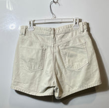 Load image into Gallery viewer, Zara Womens Beige Denim Cotton 5 Pocket Design High Waist Mom Shorts Size 14
