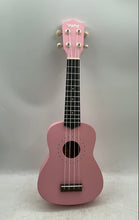 Load image into Gallery viewer, Vanphy Pink Right-Handed 4 String Soprano Ukulele For Beginners With Gig Bag
