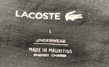 Load image into Gallery viewer, Lacoste Mens Black Cotton V-Neck Short Sleeve Pullover T-Shirt Size Large
