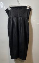 Load image into Gallery viewer, Bebe Womens Black Snake Print Strapless Back Zip Sheath Dress Size Small
