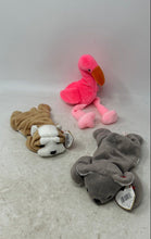 Load image into Gallery viewer, Ty Beanie Babies Pinky The Flamingo Mel The Koala Plushies Toys 3 Pcs With Tag
