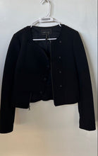 Load image into Gallery viewer, BCBGMaxazria Womens Black Long Sleeve Jaymes Asymmetric Peplum Jacket Size S
