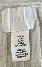 Load image into Gallery viewer, H&amp;M Womens Beige Knitted Ribbed Long Sleeve V-Neck Pullover Sweater Size XL
