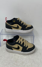 Load image into Gallery viewer, Nike Kids Air Jordan 1 Low ALT SE HQ2015-200 Black Gold Red Sneaker Shoes 10.5C
