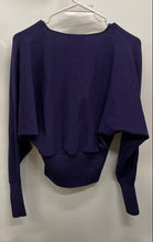 Load image into Gallery viewer, Express Womens Purple Long Sleeve V-Neck Stretch Pullover Sweater Size XS
