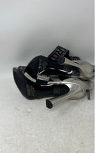 Load image into Gallery viewer, Karl Lagerfeld Paris Womens Careliz Silver Black Open Toe Strappy Sandals Sz 9M
