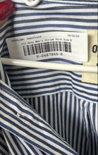 Load image into Gallery viewer, Old Navy Mens Blue White Striped Cotton Long Sleeve Button-Up Shirt Size M
