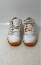 Load image into Gallery viewer, Nike Kids Air Jordan 11 Retro Low White Orange Lace-Up Sneaker Shoes Size 5Y
