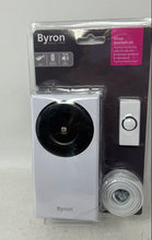 Load image into Gallery viewer, Byron White Battery-Operated 90DB Wired Push Button Doorbell Set Factory Sealed

