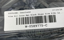 Load image into Gallery viewer, Nike Mens Air Jordan 1 Low IM6568-010 Black Sneaker Shoes Size 8 No Laces
