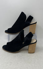 Load image into Gallery viewer, Cole Haan Womens Callista Black Peep Toe Block Heel Slingback Sandals Size 10B
