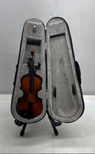 Load image into Gallery viewer, Mendini Brown 4-String Small Acoustic Violin Instrument In Black Hard Case
