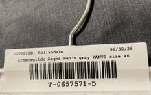 Load image into Gallery viewer, Ermenegildo Zegna Mens Gray Flat Front Slash Pocket Dress Pants Size 46
