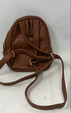 Load image into Gallery viewer, Steve Madden Womens Brown Leather Adjustable Shoulder Strap Mini Backpack
