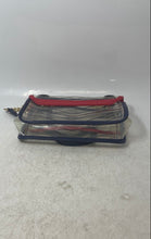 Load image into Gallery viewer, Aldo Womens Blue &amp; Red Transparent Double Chain Strap Shoulder Handbag
