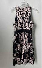 Load image into Gallery viewer, INC International Concepts Womens Black White Printed Fit &amp; Flare Dress Size 8
