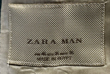 Load image into Gallery viewer, Zara Mens Gray Notch Lapel Single-Breasted Two-Button Blazer Jacket Size 36
