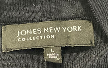 Load image into Gallery viewer, Jones New York Womens Black Long Sleeve Knitted Cardigan Sweater Size L
