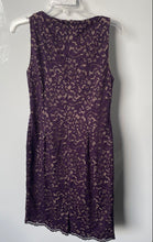 Load image into Gallery viewer, Lauren Ralph Lauren Womens Purple Back Zip Sleeveless Sheath Dress Size 8P
