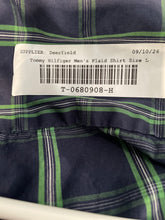 Load image into Gallery viewer, Tommy Hilfiger Mens Multicolor Plaid Long Sleeve Button-Up Shirt Size Large
