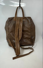 Load image into Gallery viewer, Tati Ferrazini Womens Brown Leather Adjustable Strap Zip-Around Lined Backpack

