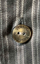 Load image into Gallery viewer, Authentic Versace Collection Mens Black Gray Striped Cotton Dress Shirt Sz 15.75
