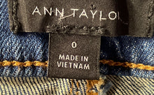 Load image into Gallery viewer, Ann Taylor Womens Blue Denim High Rise Pockets The Boot Ankle Jeans Size 0
