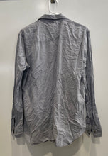 Load image into Gallery viewer, Armani Exchange Mens Gray Cotton Collared Pockets Slim Fit Button-Up Shirt Sz M
