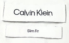 Load image into Gallery viewer, Calvin Klein Mens White Cotton Slim Fit Dress Shirt Size Large 16-16.5 34/35
