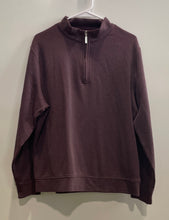 Load image into Gallery viewer, Kirkland Mens Purple Fleece Long Sleeve Quarter Zip Pullover Sweater Size M

