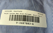 Load image into Gallery viewer, Ralph Lauren Mens Blue Long Sleeve Gingham Print Button-Up Shirt Size L
