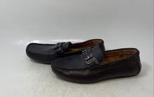 Load image into Gallery viewer, Alfani Mens 42101 Dark Brown Leather Horsebit Slip-On Loafers Shoes Size 9M
