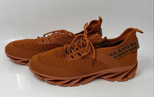 Load image into Gallery viewer, Unbranded Mens Orange Lace-Up Round Toe Low Top Sneaker Shoes Size EUR 45
